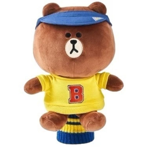 新品未使用★LINE FRIENDS ラインフレンズ　ドライバー用ヘッドカバー　ブラウンくん
