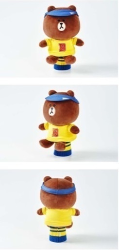 新品未使用★LINE FRIENDS ラインフレンズ　ドライバー用ヘッドカバー　ブラウンくん