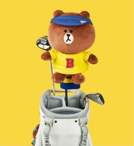 新品未使用★LINE FRIENDS ラインフレンズ　ドライバー用ヘッドカバー　ブラウンくん