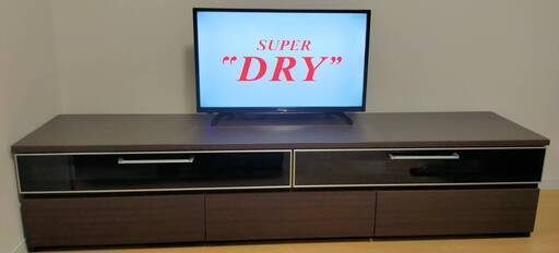 40,000円から値下げしました！高級家具材ウォールナットの本物木製テレビボード