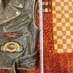 ハーレー正規品　革ベスト　Sサイズの画像