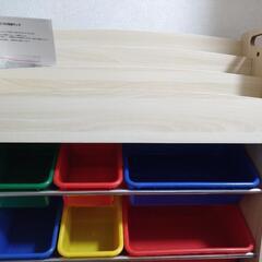 絵本棚付おかたづけ収納ラック