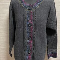 日本製　カーディガン　ジャケット風　美品