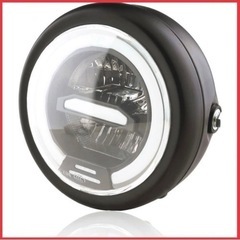 【決まりました】汎用 LED ヘッドライト デイライト 白光 イ...