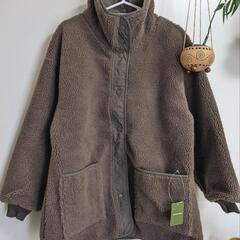 【新品】FREAK'S STORE リバーシブルボアハーフコート 茶の画像