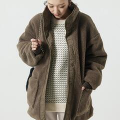 【新品】FREAK'S STORE リバーシブルボアハーフコート 茶