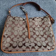 COACH コーチ　美品　シグネチャー　ショルダーバッグ　ハンドバッグの画像