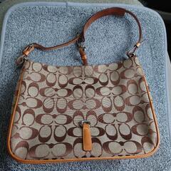 COACH コーチ　美品　シグネチャー　ショルダーバッグ　ハンドバッグの画像