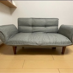 【取引進行中】二人がけソファー【中古】自宅まで取りに来てくださる方で。の画像