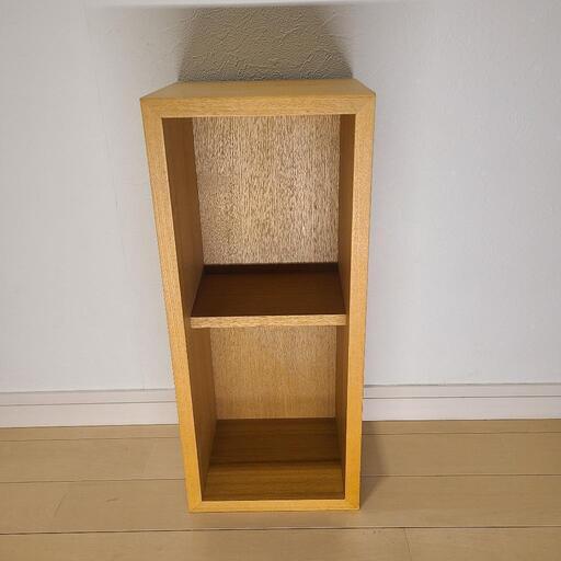 無印　壁にかけられる家具　箱　タモ材