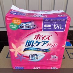 【新品】ポイズ 肌ケアパッド 多い時も安心用 レギュラー（120cc）20枚入りの画像