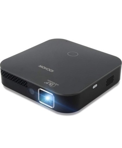 iOCHOW iO4 ミニ プロジェクター 小型 DLP 3000 ルーメン 1080PフルHD対応 1280*720解像度 自動台形補正 パソコン/スマホ/タブレット/ゲーム機/DVDプレイヤーなど接続可能 USB/HDMI/AUDIOサポート 充電式バッテリー内蔵 日本語取説