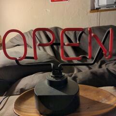 OPENネオンサイン　ジャンク