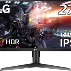 LG 27インチ 144Hz ゲーミング モニター 27GL65...