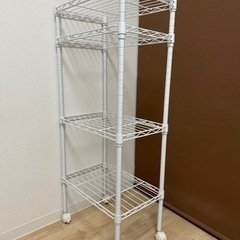 【0円】オシャレ白いラックの画像