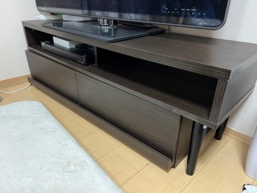 川崎市宮前区　取りに来ていただける方！テレビ台 TVボード ニトリ 伸縮式 ダークブラウン 組み立て済み