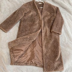 【未使用】natural couture ノーカラーボアコートの画像