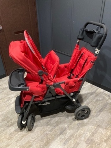 Joovy 2人乗りベビーカー ジュービー カブース 縦型　双子　年子