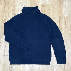 Calvin Klein タートルネックセーター ネイビーの画像