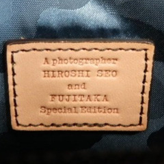 FUJITAKA フジタカ 瀬尾浩司 旅する レザーウエストバッグ ネイビー 中古の画像