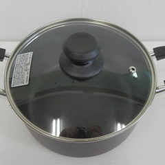 未使用！アイリスオーヤマ ダイヤモンドコートフライパン・両手鍋セット DCI-FR3S ブラウンの画像