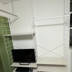 【Nポルダ】つっぱり壁面収納（棚/シェルフ）の画像