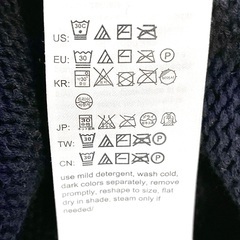 Calvin Klein タートルネックセーター ネイビーの画像