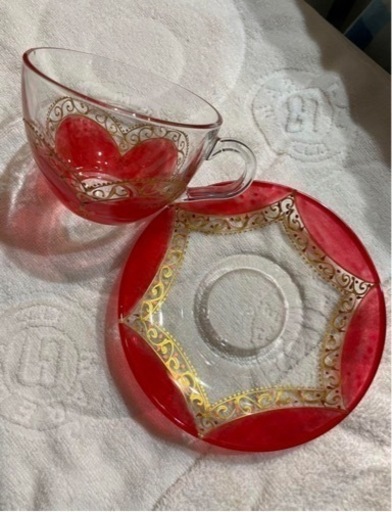 モロッコ雑貨　ティーカップ3色セット