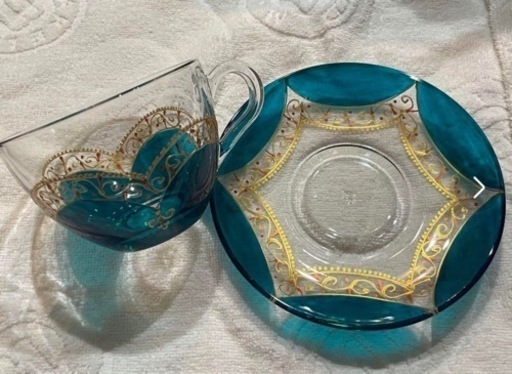 モロッコ雑貨 ティーカップ3色セット