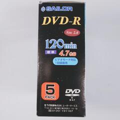 SAILOR DVD-R 120　５枚入りパック　16セット　計８０枚まとめ売りの画像