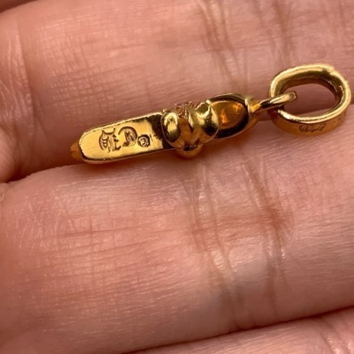 クロムハーツ　ベビーファットパヴェダイヤ　22K 3.4g 袋　箱　インボイス原本修正