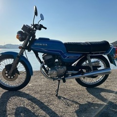 実働 125cc ホンダ ベンリイ CB125T-I 青 ブルー  1977年の画像