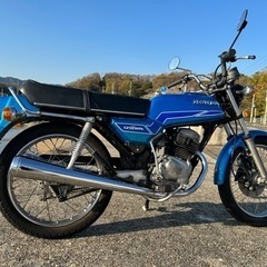 実働 125cc ホンダ ベンリイ CB125T-I 青 ブルー  1977年の画像