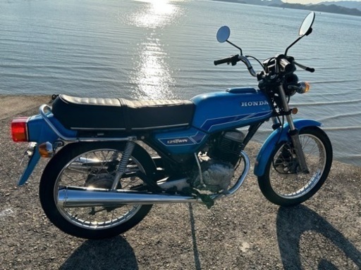 実働 125cc ホンダ ベンリイ CB125T-I 青 ブルー  1977年