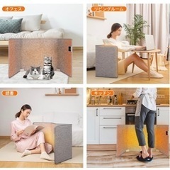 【値下げしました7500→5500円】【寒がりさん必見‼️】パネルヒーター デスクヒーター 足元ヒーター 大型 ペットヒーター 遠赤外線発熱　暖房器具　防寒グッズ　遠赤外線ヒーターの画像