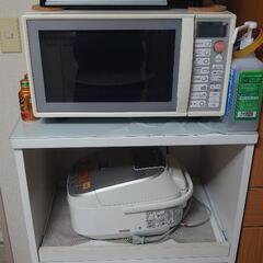 11月30日木曜夕方まで現地引取限定＠新所沢_白色レンジ台横幅6...