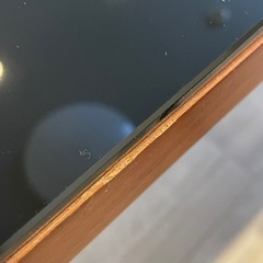 【12/10までに引取り希望】ダイニングテーブル ガラス天板 ウォールナットの画像