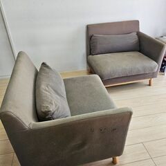 <お取引中> 12/19まで: アクタス ACTUS ソファ1人用×2(左右)の画像