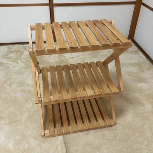 木製3段ラック