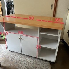 バタ式 キッチンワゴン 3way 