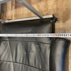 座椅子　リクライニング可　合皮　黒の画像