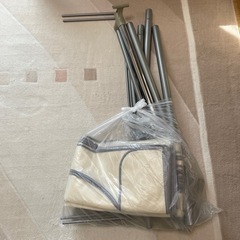 衣装収納　パイプラック　カバー付き