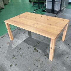 大阪★「T298」天然木パイン材 折り畳みローテーブル 座卓	