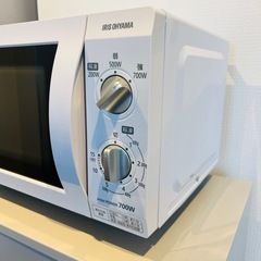 【美品】電子レンジ　アイリスオーヤマ IMB-F184-WPG の画像