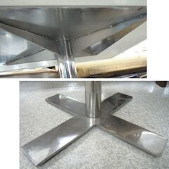 【訳あり格安】白いテーブル 業務用カフェテーブル 正方形 90×90cm 角テーブル 札幌市北区屯田の画像
