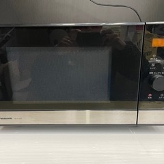 値下げ‼️ 早い者勝ち‼️ Panasonic NE-FL222-K 2022年製 単機能レンジ フラットタイプ 横開き 22L メタルブラック ヘルツフリー パナソニック