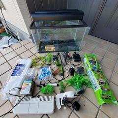 金魚の水槽　と　ポンプ　などなど