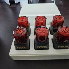 ガラス工房 LUC オパール　ガラスペン クリア&インク6本セット売りの画像