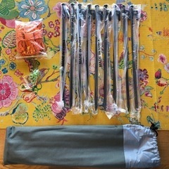 【新品】キャンプ用スチールペグ 40cm×8本+1本