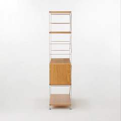 無印良品】ステンレスユニットシェルフ・オーク材・カップボードセット